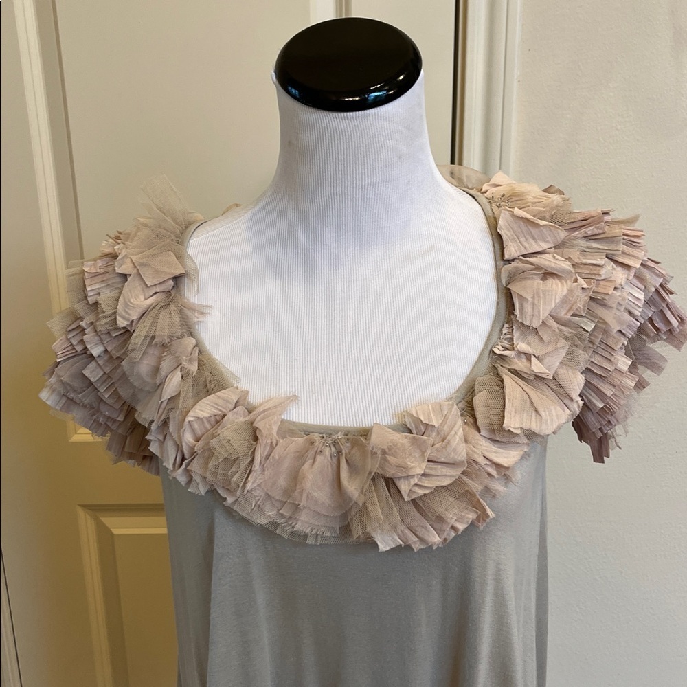 Valentino Beige Ruffled Blouse - Picture 8 of 10